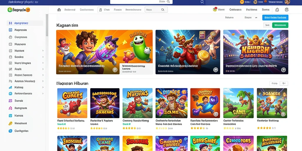 Screenshot menampilkan antarmuka permainan yang menarik.