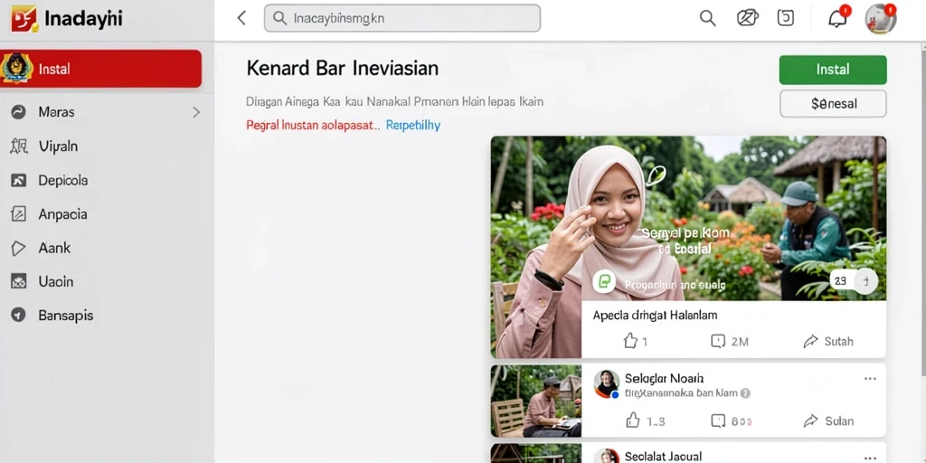 Tampilan antarmuka yang user-friendly.
