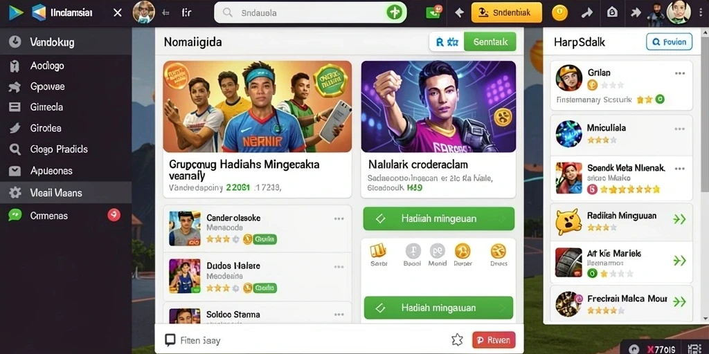 Tampilan awal permainan yang memukau.