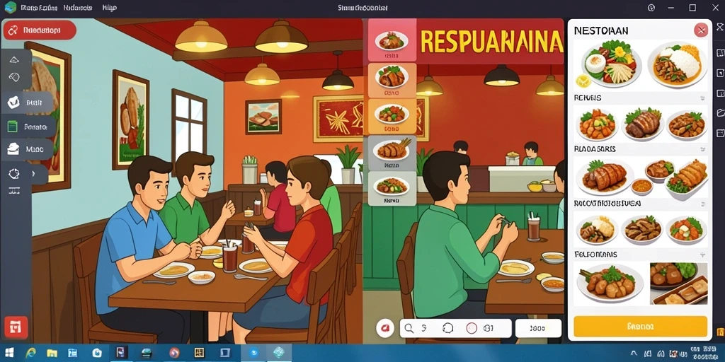 Tampilan antarmuka yang user-friendly dan interaktif.